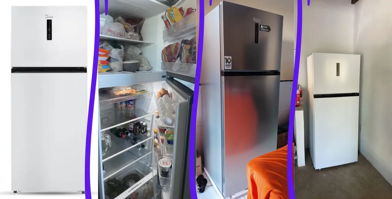 Essa geladeira da Midea tem 463 litros, tem design bonito e custa menos de R$3.500,00
